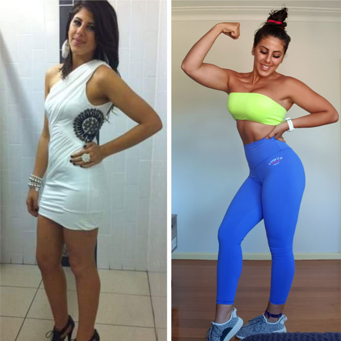 Shadi De Bartolo before and after photo - personal fitness journey